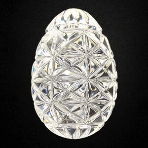 Dept‎ 56 Liquid Crystal Holiday Egg Faceted Acrylic Original Box 2001–03 Vintage